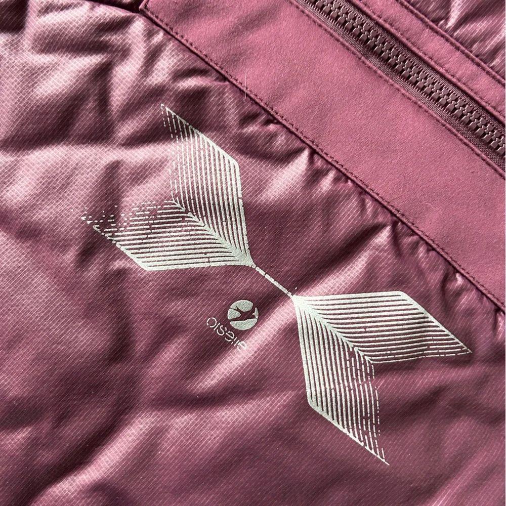 Oiselle Puffer Jacket Pullover 1/2 Zip Hooded Purple Women’s M Athleisure - Picture 5 of 16